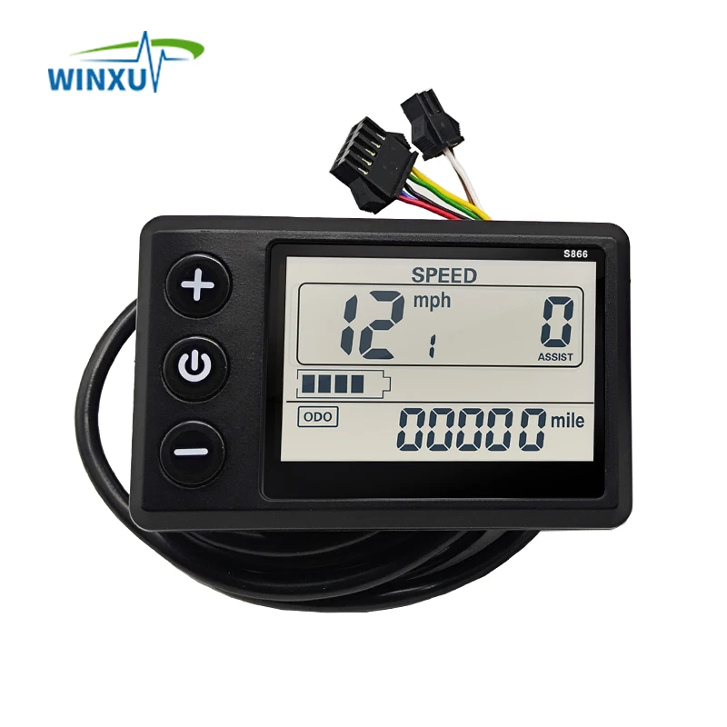 

Электрический велосипед S866 G51 GD01: Цветной ЖК-дисплей, приборная панель управления для отображения заряда батареи, скорости, пробега и ошибок (для электровелосипедов)