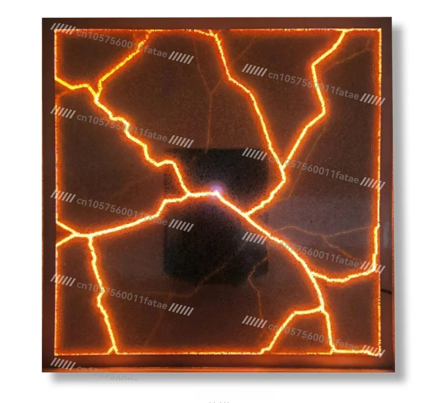 

Plasma Disk Lamp，16 Inch Square Red Plasma Plate