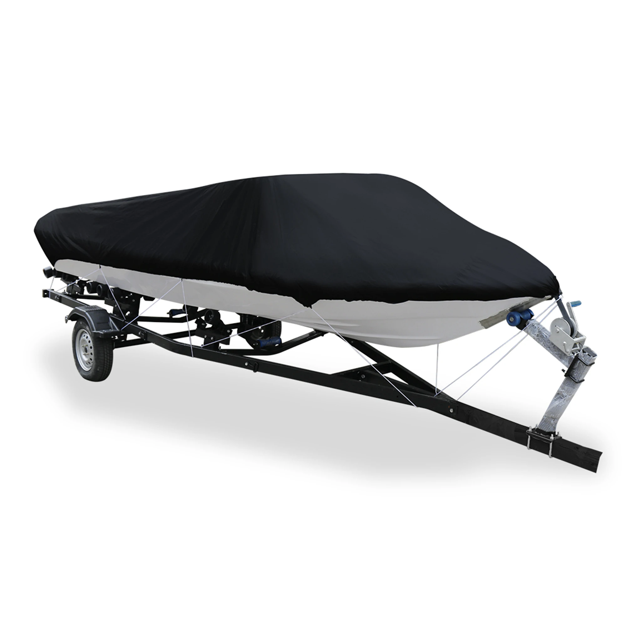 All Season Durable 420D Polyester PU1000 Oxford Fabric UV Proof Waterproof Customizable Color Lightweight Custom Logo Cover Boat