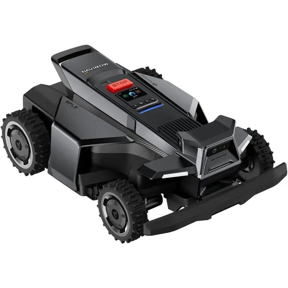 All-Terrain Robotic Lawn Mower: 1.5 Acres, 4WD, 84% Slope, Zero-Turn, 2x180W Motors, 0.75-4in Cut Height