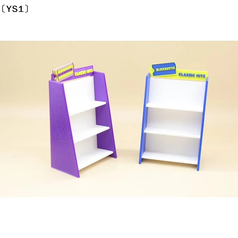 〔YS1〕1 Set Miniature 1/12 Dollhouse Retro Recorder Video Tape Shelf Model Living Scene Ornament Doll Toy Accessories