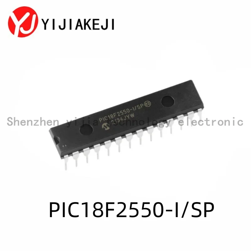 New original PIC18F2550-I/SP PDIP-28 high-performance enhanced flash USB microcontroller