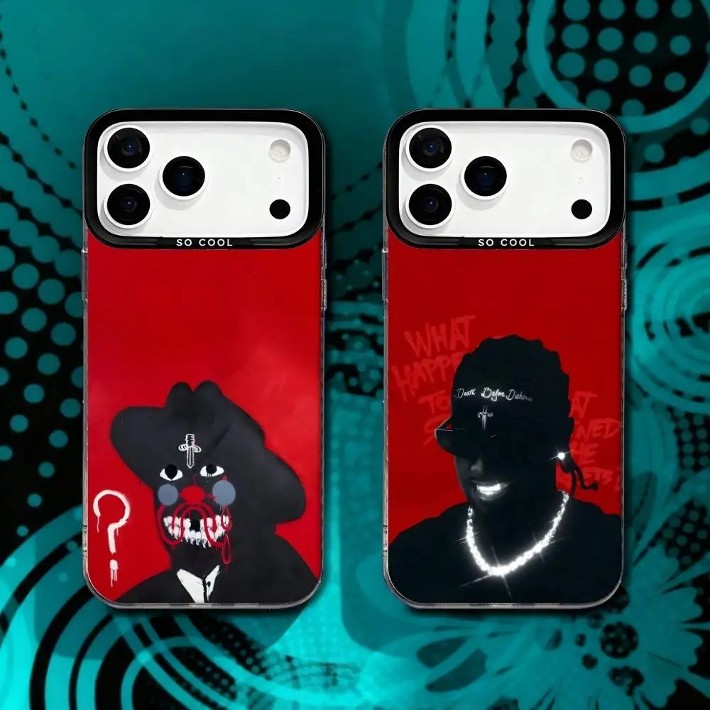 

21 Savage W-What Happened To The Streets Phone Case For iPhone 17,16,15,14,13,12,X,8,Pro,Max,Plus,SE4,Air,Mini Black Matte Hard