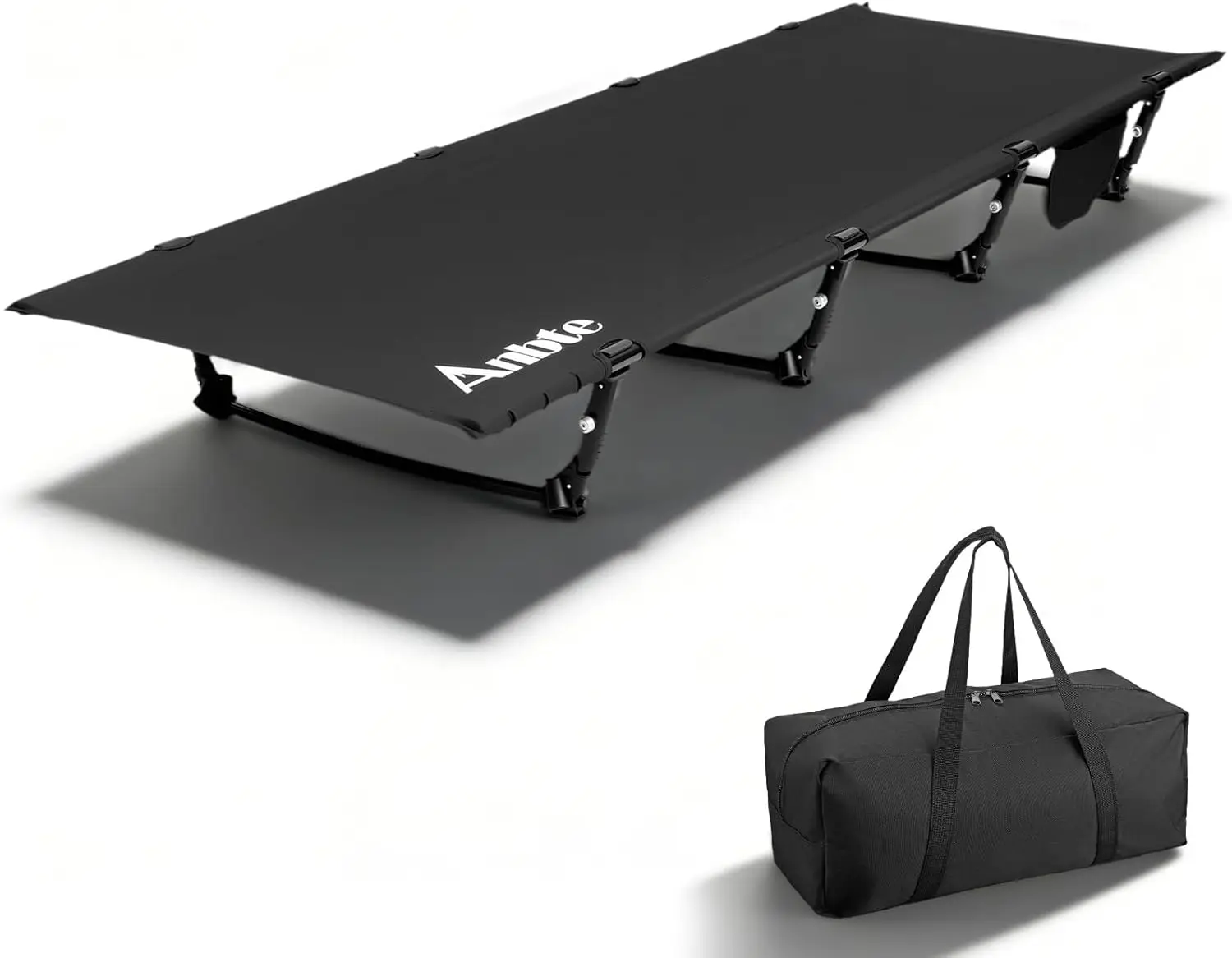 

Ultralight Folding Camping Cot, 275 lbs Capacity, Portable Sleeping Bed with Side Pocket, Lightweight for Outdoor Travel