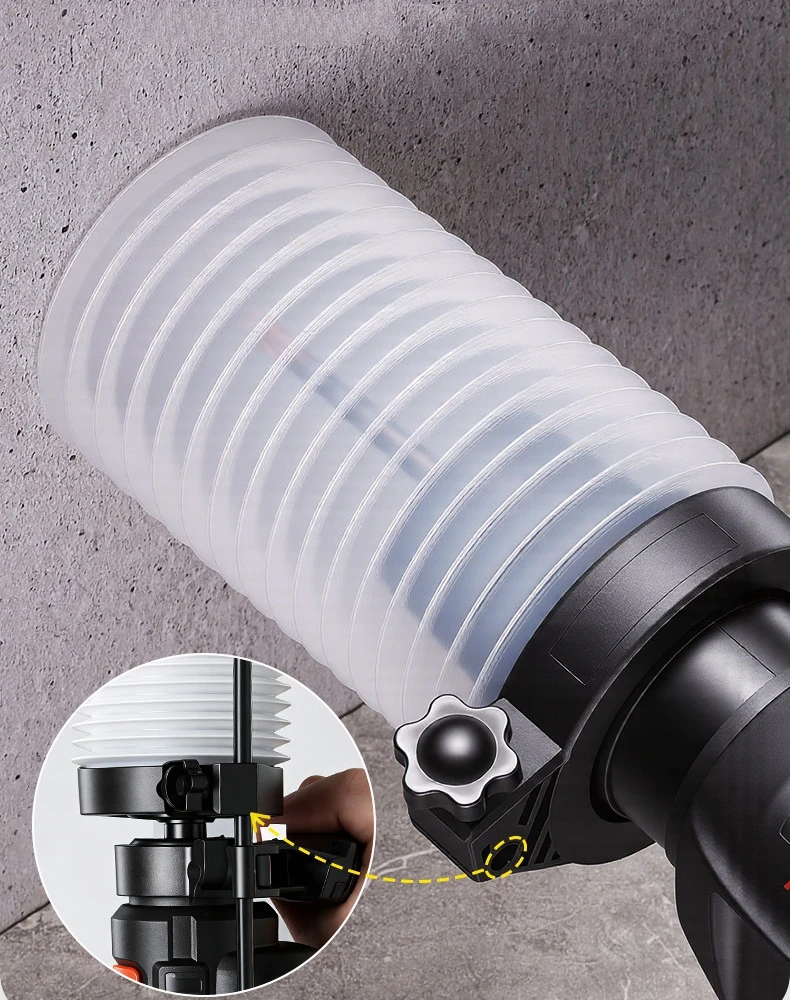 Drill Dust Cover Collector Scalable Rubber Dustproof Dust Bowl Device Power Tool Utility Accessories for Electric Hammer