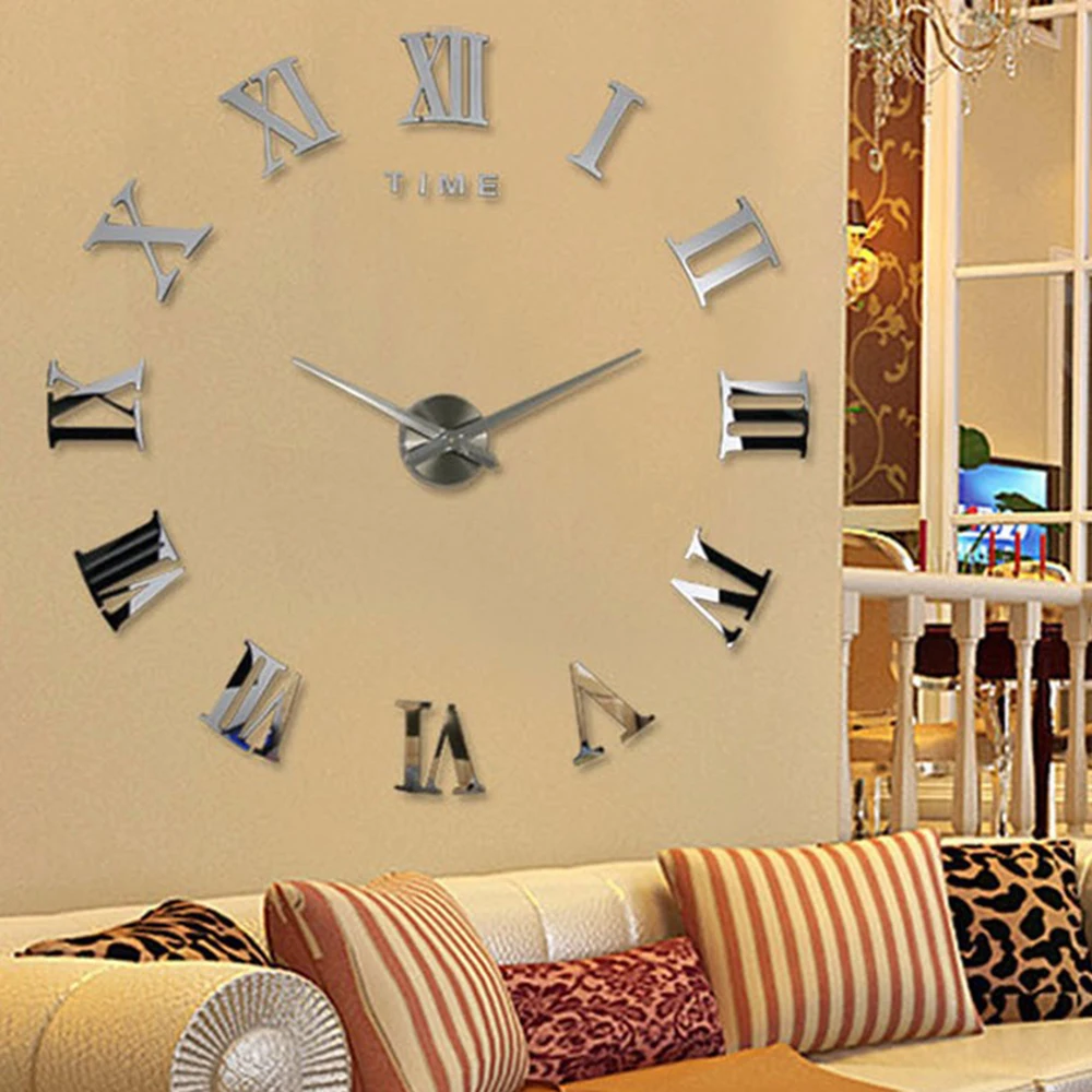 

Simple Wall Decor Sticker Clocks Personalized Home Decorations For Office Hotel