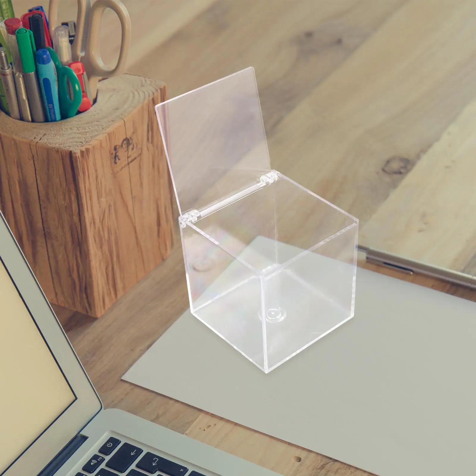 Acrylic Storage Box 10cm Transparent Display Case for Figure Toy Figurine Model Holder Desk Organizer Exhibit