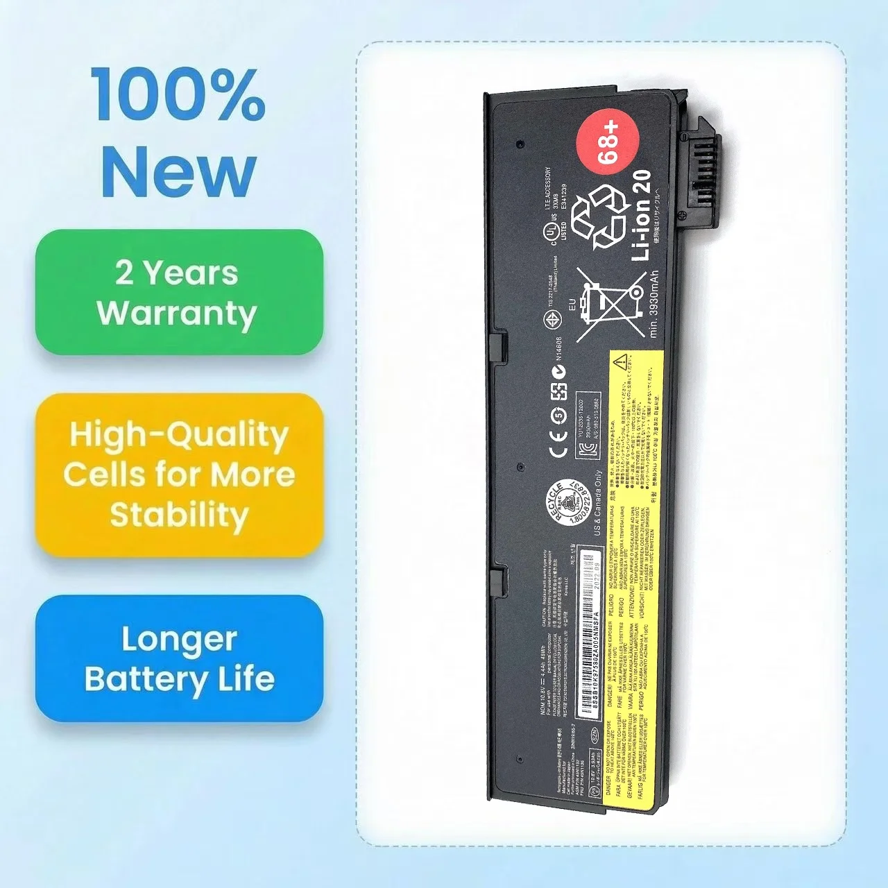 

Аккумулятор для ноутбуков Lenovo ThinkPad X240 T440S T440 X250 T450S X260 S440 S540 L450 L470 45N1736 45N1767 45N1738 45N1735 45N1129