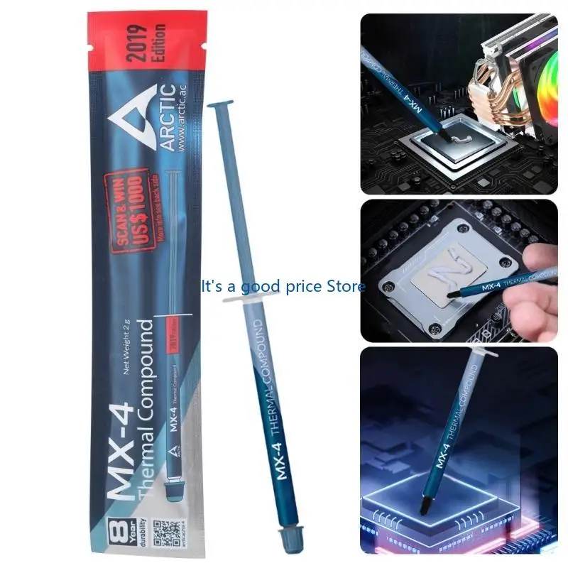 

2g MX4 Thermal Paste Thermal Interfaces Cooling Compound For Optimaled Heat Transfer In Computer CPU GPU Devices MX-4