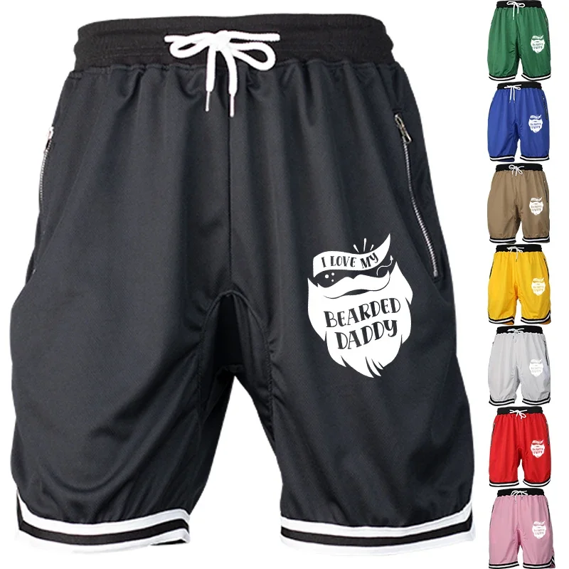 

Повседневные мужские летние спортивные баскетбольные свободные дышащие сетчатые спортивные штаны для фитнеса, модные шорты в стиле хип-хоп