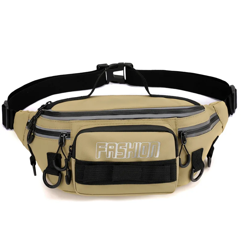 New Fashion Waist Bag Men's Chest Bag Night Riding Equipment Storage Crossbody Chest Bag Water-Resistant Sports Backpack