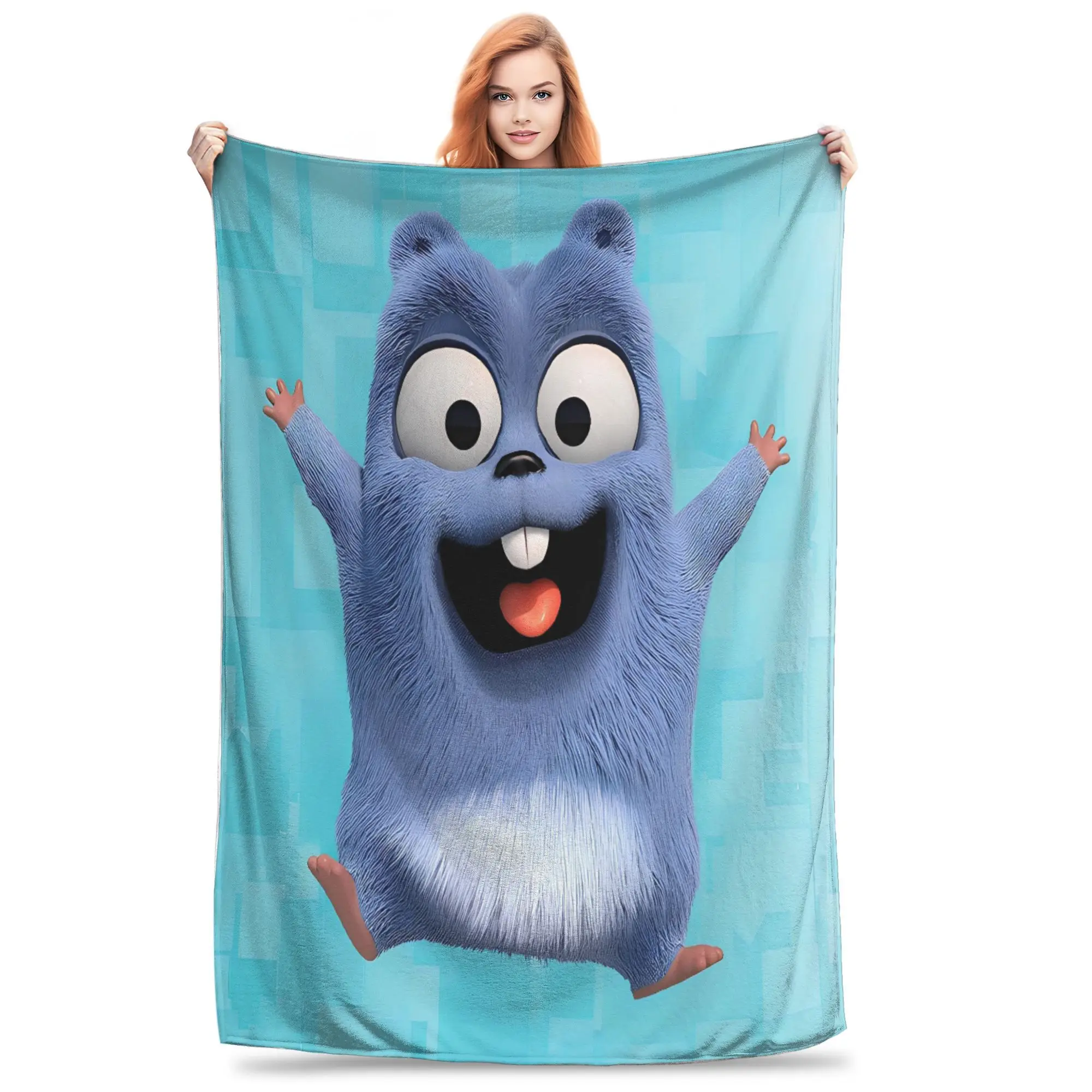 Warm BlanketChildren Travel Grizzys and The Lemmings Throw Blanket  Flannel Bedspread For Bedroom Street Trend Sofa Bed Cover