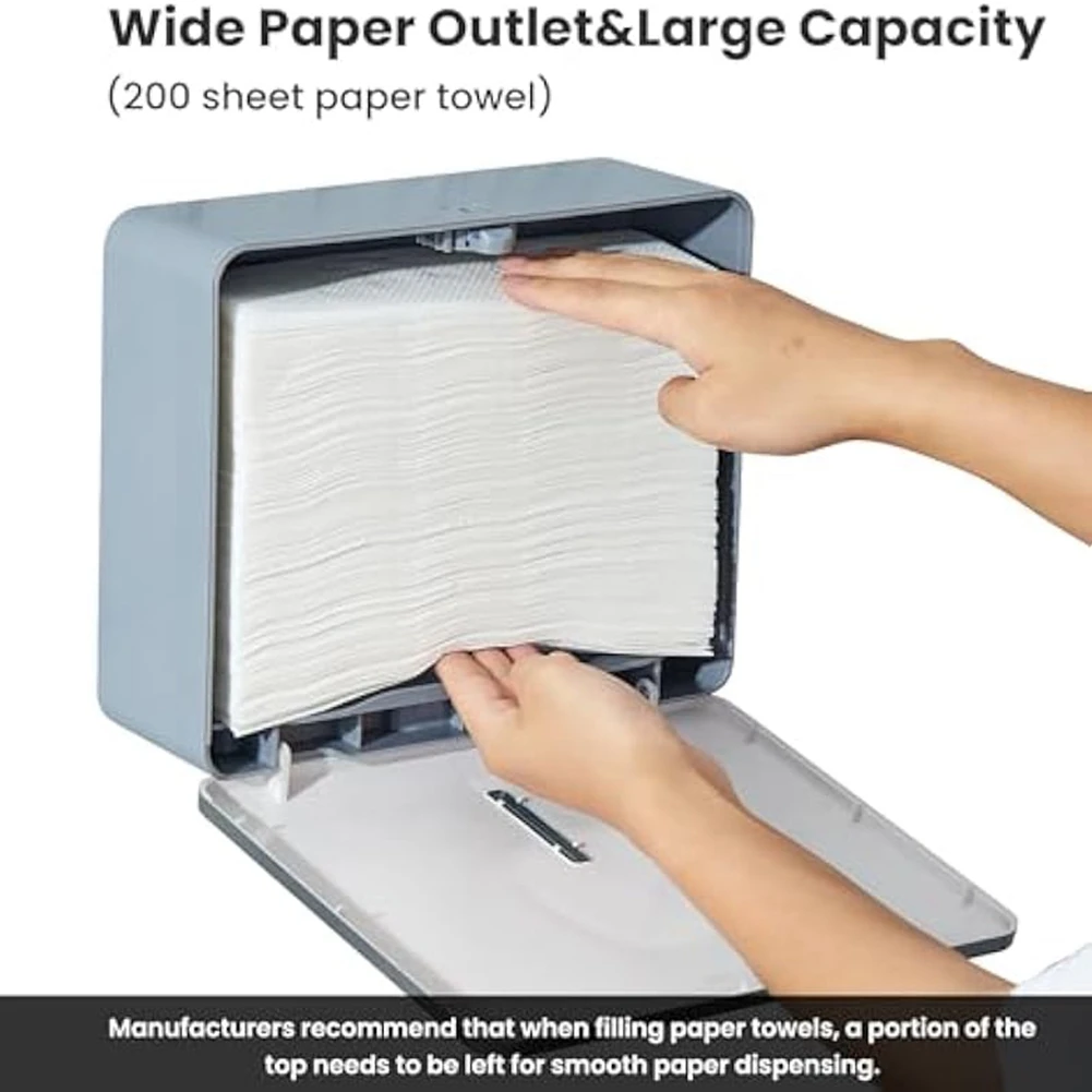

2026 New Paper Towel Dispenser Paper Hand Towels Holder Commercial Bathroom Multifold Fold