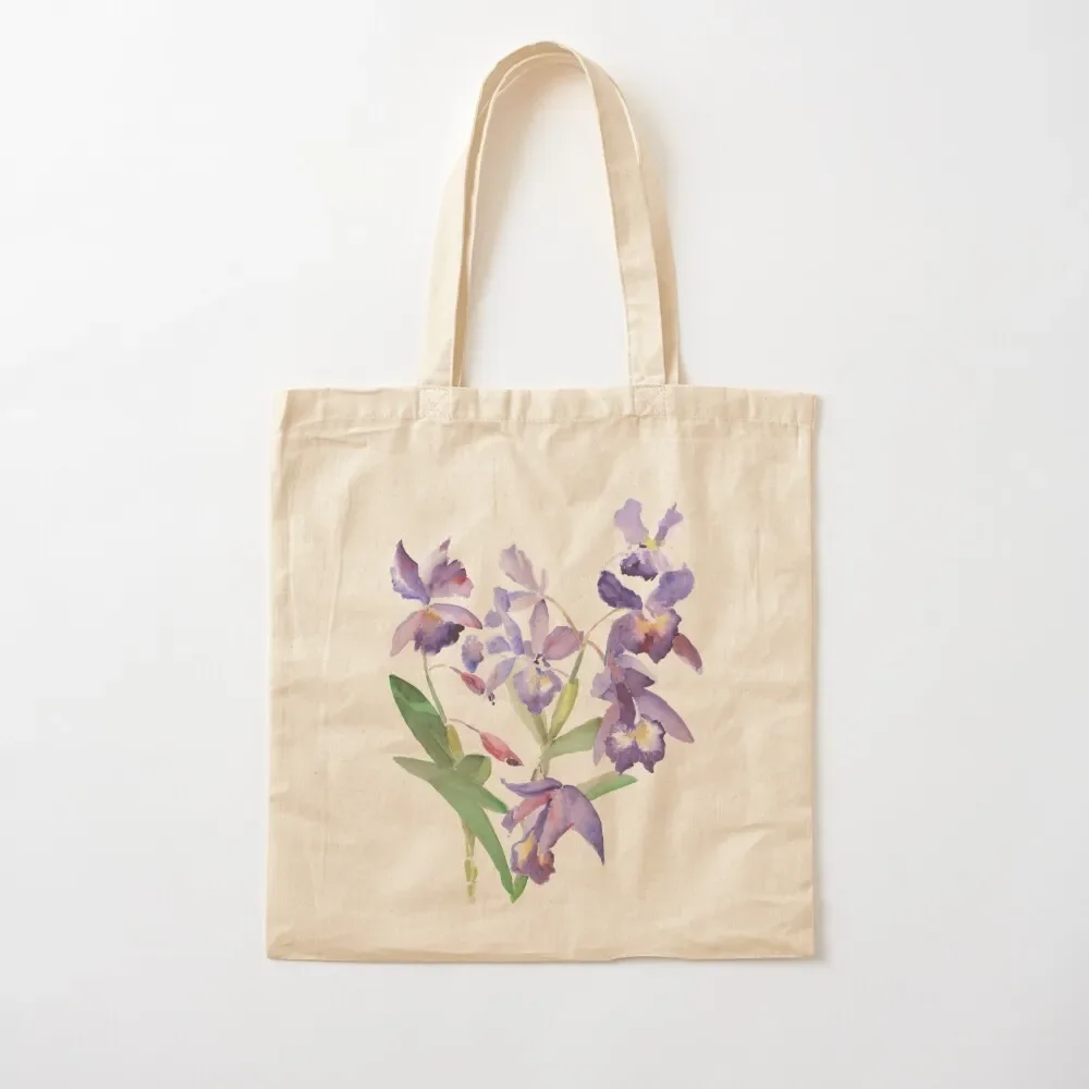 Purple Orchid: Vertical Tote Bag reusable grocery bags hand bag hand bag ladies