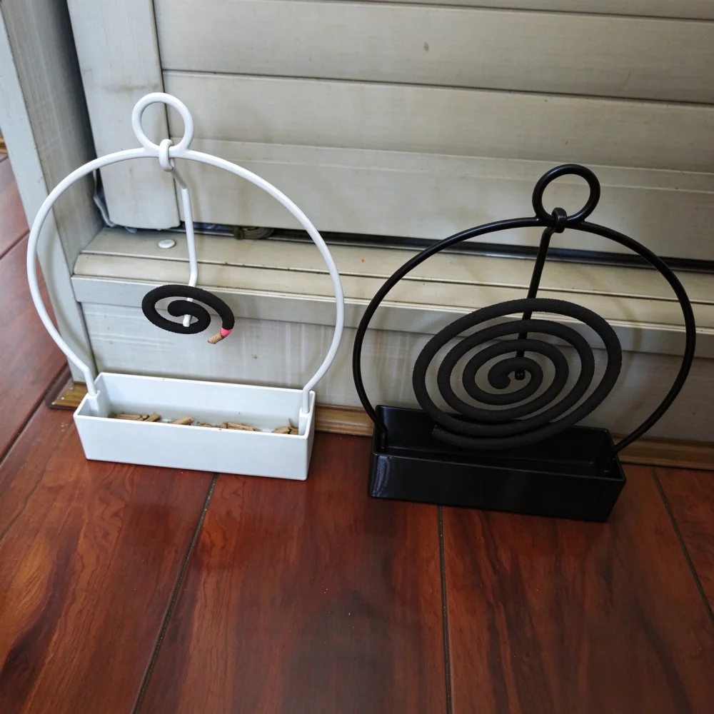 Mosquito Holder Art Incense Burner With Ash Tray Anti-scald Plastic Stand For Home Indoor Outdoor Use