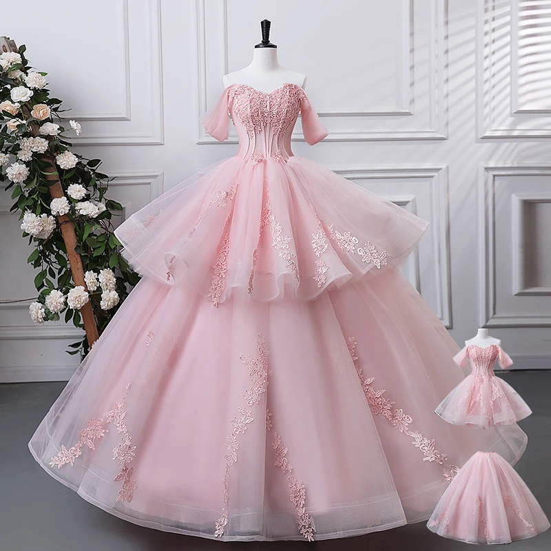 Sonhar Vestidos Party Dresses 2 In 1 Sweet 15quinceanera Dresses Ball Gown Detachable Skirt High-end Prom Gown Customized Color
