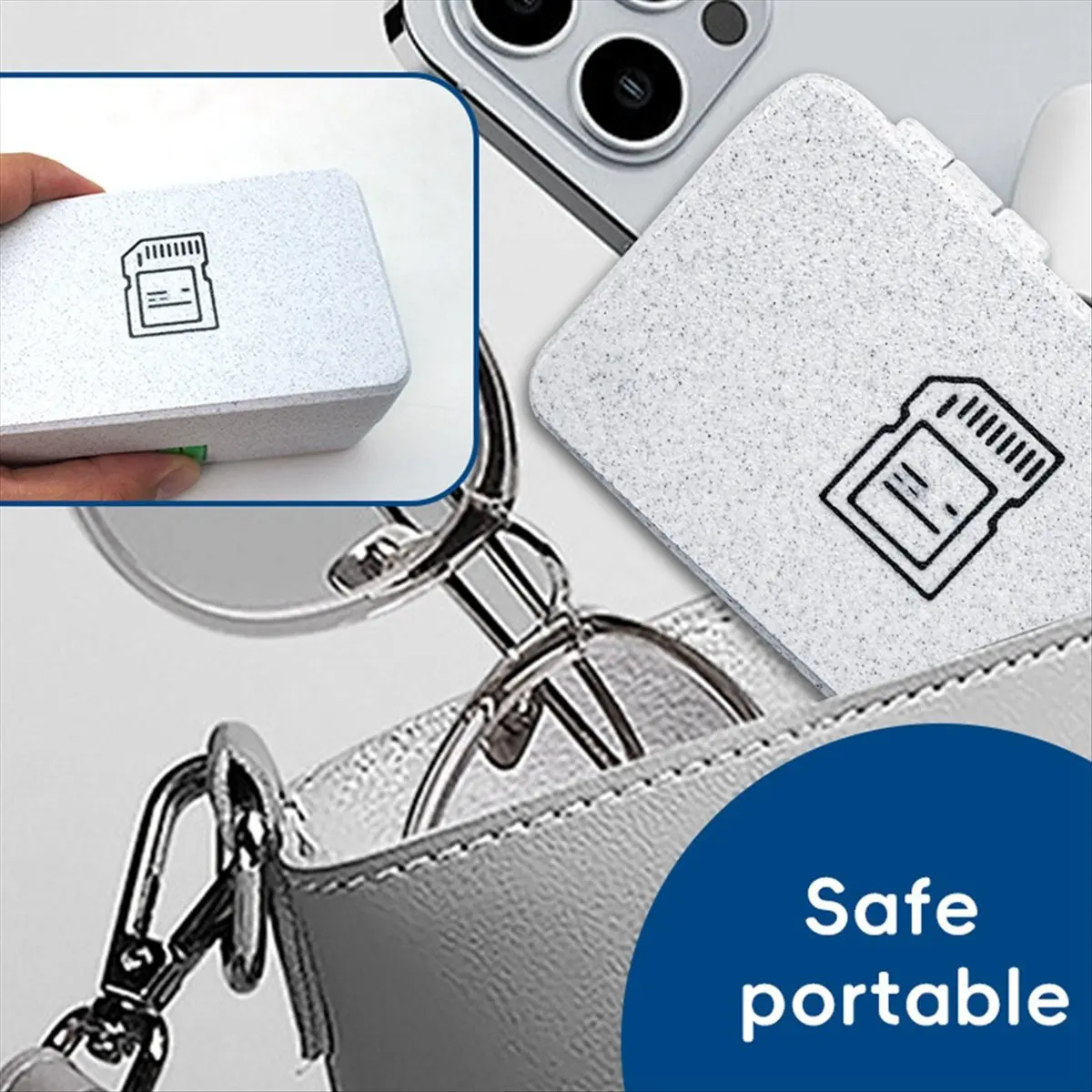 New Card Case Waterproof Memory Card Storage Box with Capacity Shock Design Portable Holder