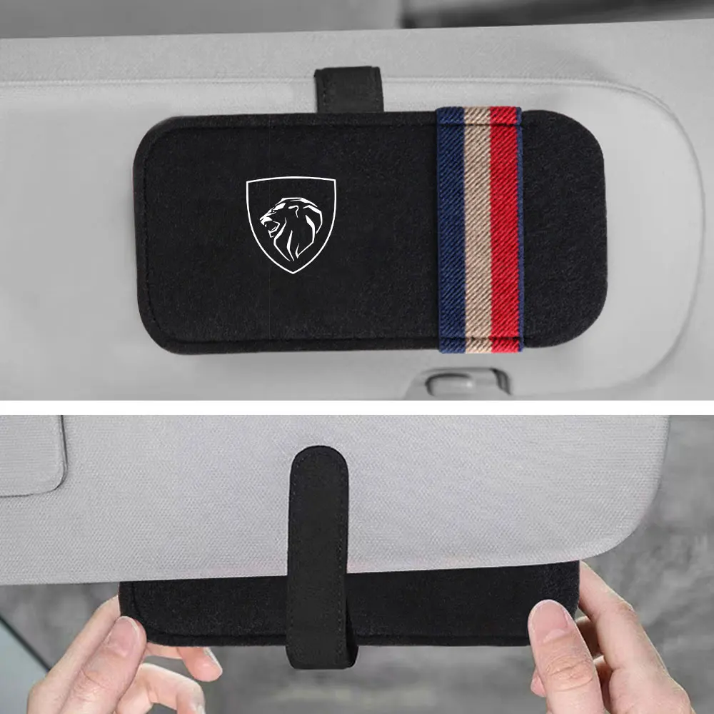 Kép 7: Autó szemüvegek Nap Napellenző tárolására Loggia Pápaszem birtokosa accessor számára Új Peugeot 308 206 207 208 508 2008 407 3008 306 408 5008 406
