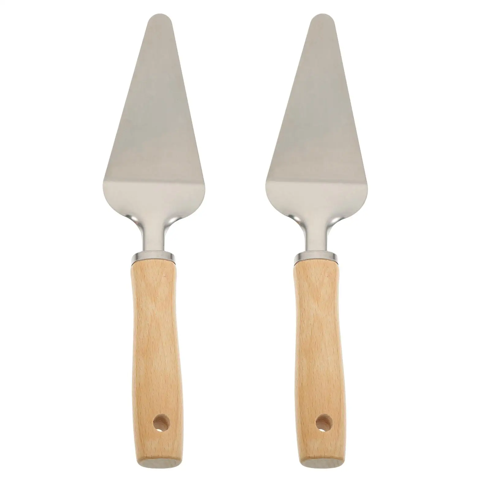 

2 Pcs Cheese Shovel Baking Supply Cake Spade Pizza Spatula Kitchen Tool Stainless Steel Home