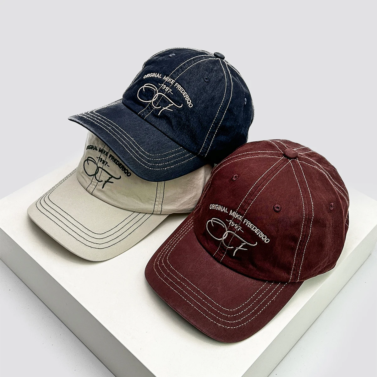 

New Unisex Sense of design Letter Embroidery Baseball Hats Versatile Retro Sunshade Casual Peaked Caps Fashion Outdoor Simple