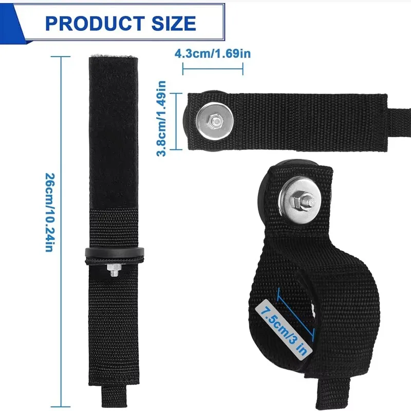 2/4pcs Magnetic Cable Storage Straps Heavy Duty, Extension Cord Holder straps for Hanging Cables Hoses Stores the loop straps