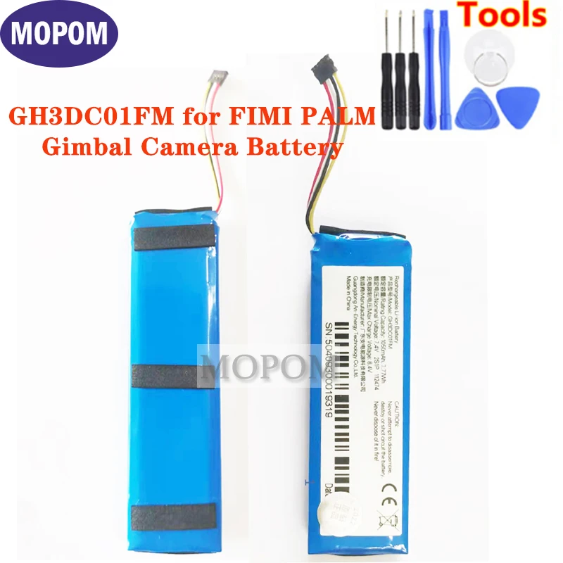 New Original 7.4V 1050mAh GH3DC01FM Battery For Xiaomi FIMI PALM ,PALM 1 Pocket Gimbal Camera Free tools