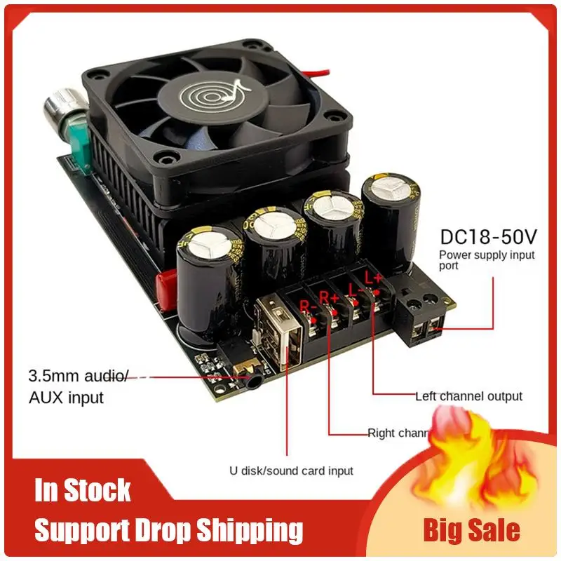 Mejores OFERTAS ZK-3002B Placa amplificadora de potencia de Audio Digital TPA3255 amplificador estéreo 300Wx2 2,0 amplificador de sonido de seguimiento Vocal Dual duradero Ea