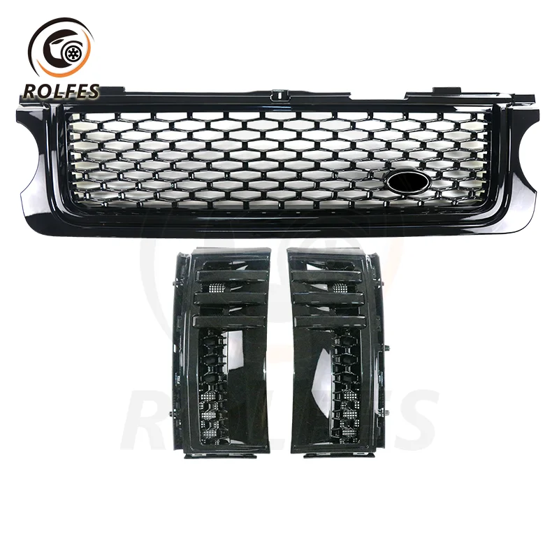 ROLFES Front Bumper Grille Air Flow Intake Hood Vents Cover For Land Rover Range Rover Vogue Autobiography 2010-2012