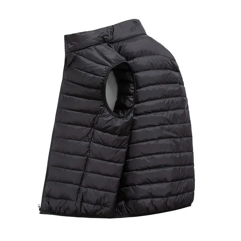 Coat Ultralight Sleeveless Puffer Vest Jacket Ultra Thin Warm Lightweight Down Jacket Waistcoat Winter Men Vest Coats