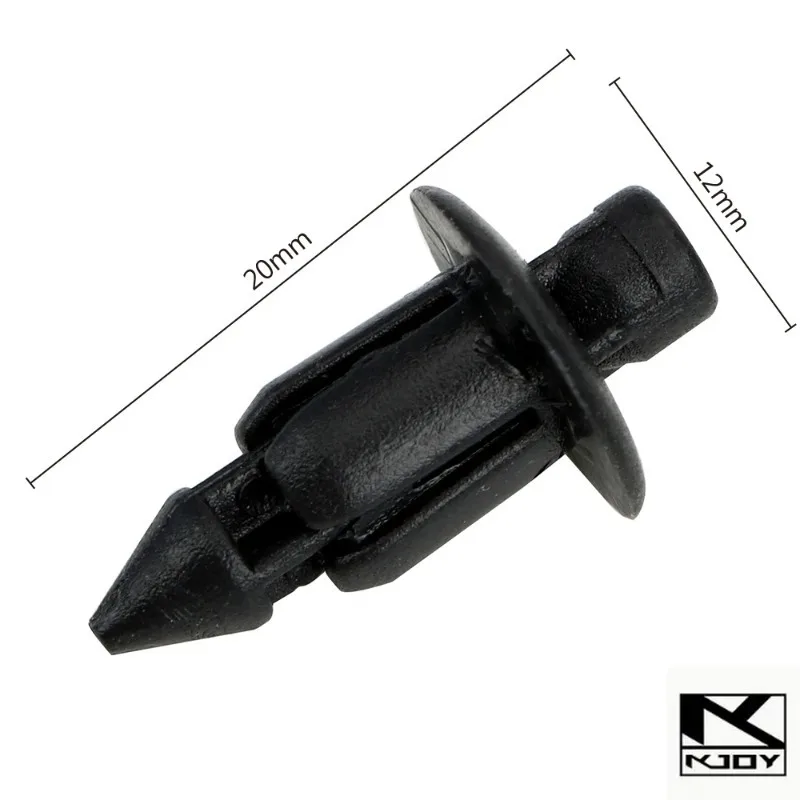kkjoy 7mm Plastic Fastener Rivet Clips 50Pcs Trim Retainer suit for Toyota Lexus