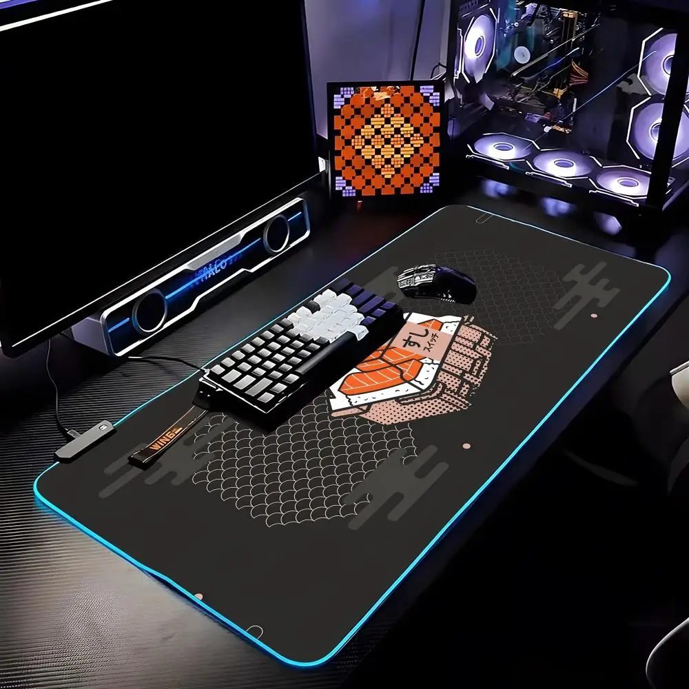 

MechanicalSwitch Mouse Pad RGB HD Mousepad Pad Rug Desk Mat Computer Gaming PC Accessories Rubber Keyboard LED Mats