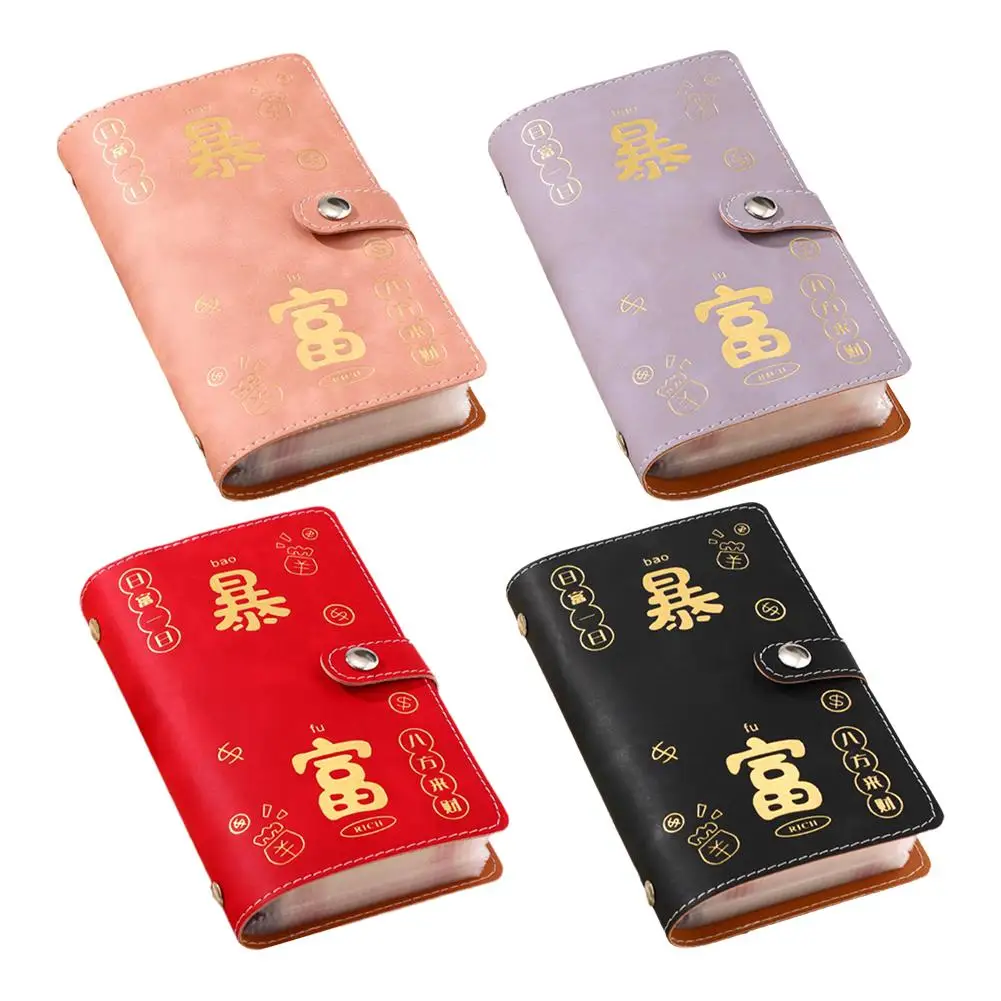 Get Rich Overnight 100 Envelopes Money Saving Challeng Save Money Large Capacity Mini Binder Savings Challenge Reusable PU