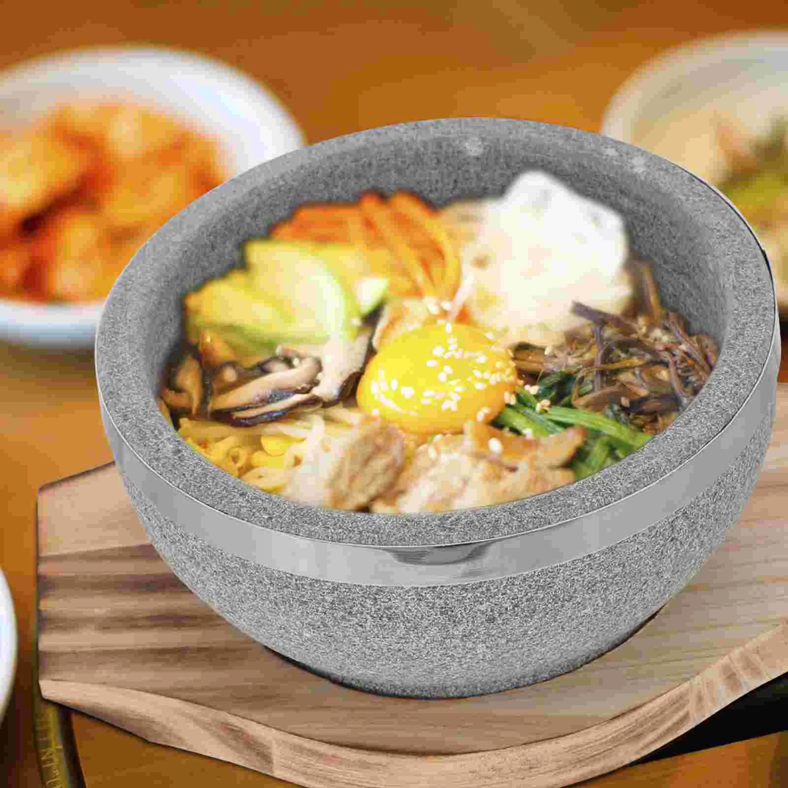 Stone Bowl Pot Bowls Ramen Noodle Soup for Korean Beef Bibimbap Kitchen Utensils