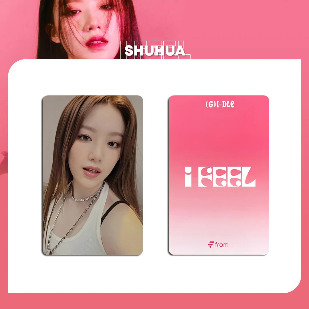 5cards/set Kpop (G) I-DLE Album Card I FEEL Album GIDLE Ye Shuhua MINNIE Printed Photo Card LOMO Card Gift For Girls Collection