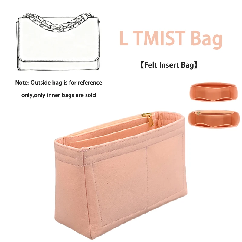 EverToner For L Twist Bag Makeup Insert Organizer Organiser Divider Shaper Protector Compartment Inner Bag