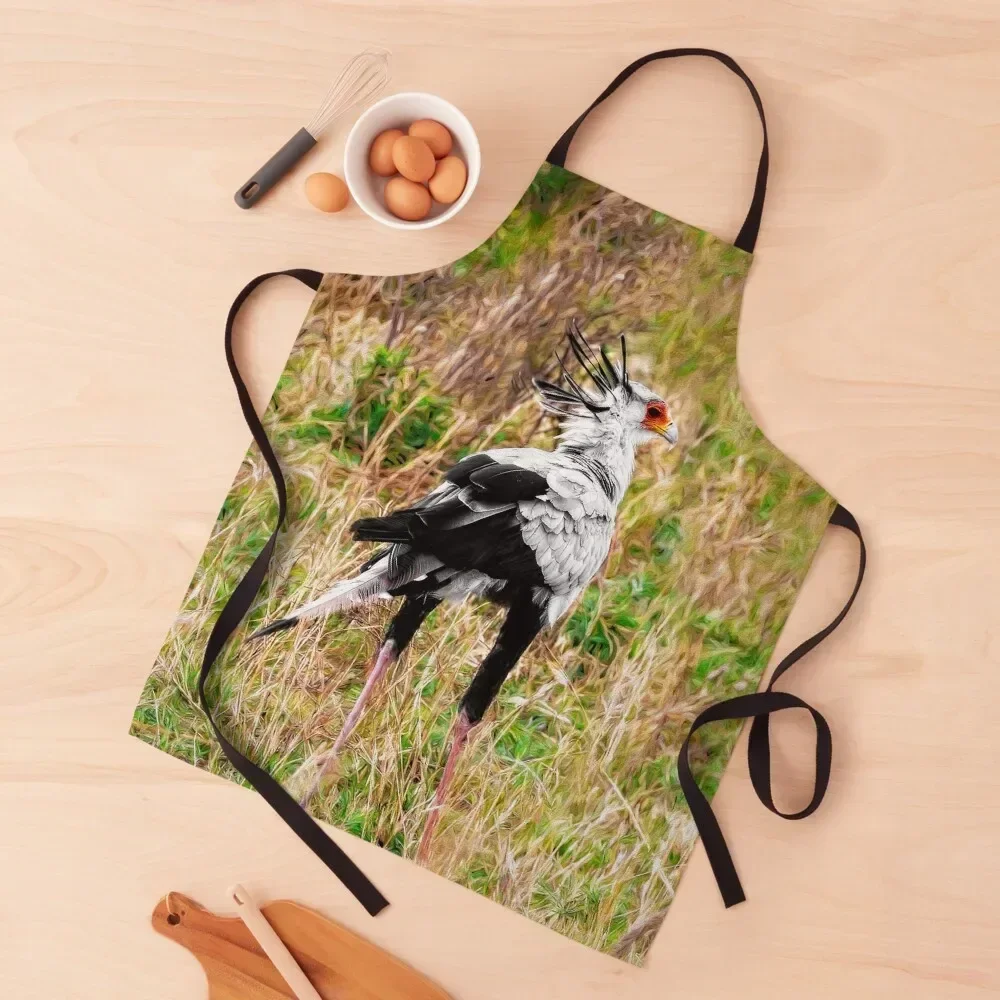 

The Quirky Secretary Bird Apron Kitchen And Home Items Kitchen New 2022 Year Apron