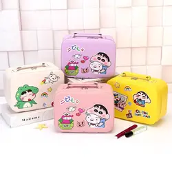 Crayon Shin-Chan Cosmetic Bag Girl Large-Capacity Handheld Travel Portable Makeup Box Cosmetics Sundries Storage Box Girls Gifts