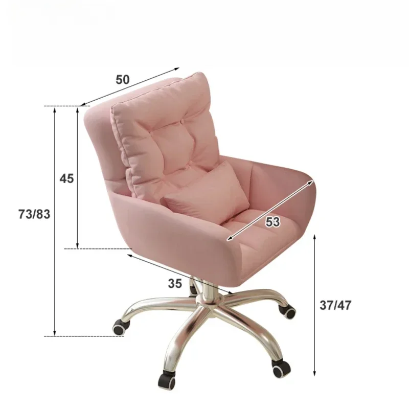 Nordic Modern Office Chairs Comfortable Back Computer Chair Lift Rotation Makeup Chair Five Star Chair Foot Gaming Chairs