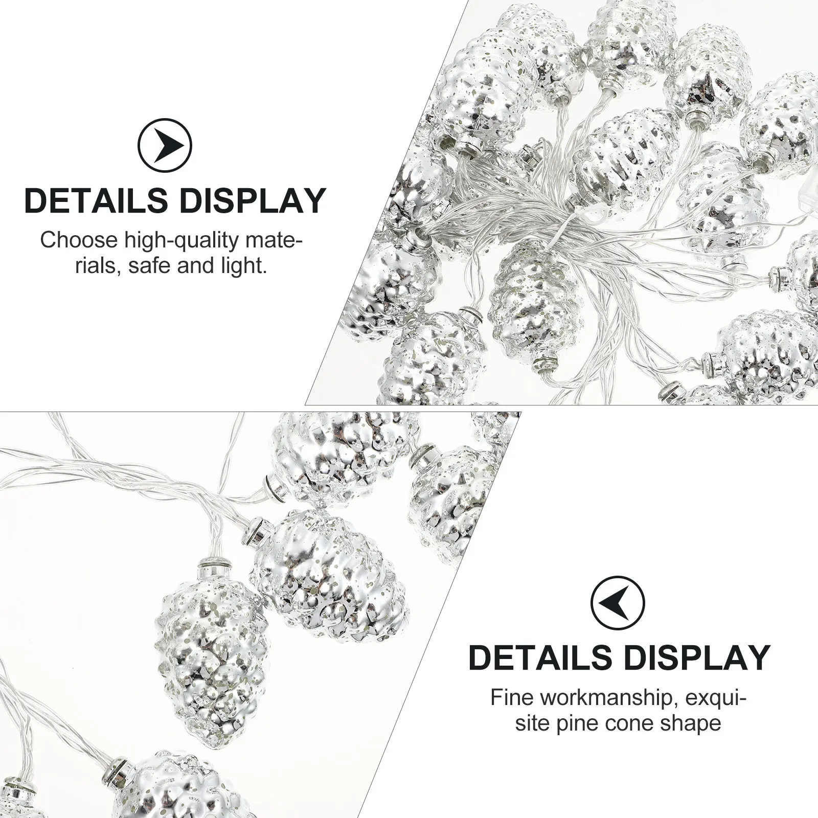 1 مجموعة ندفة الثلج نمط سلسلة ضوء LED مصباح ديكور الإبداعية الدافئة توهج سلسلة أضواء للزينة عيد الميلاد احتفالي