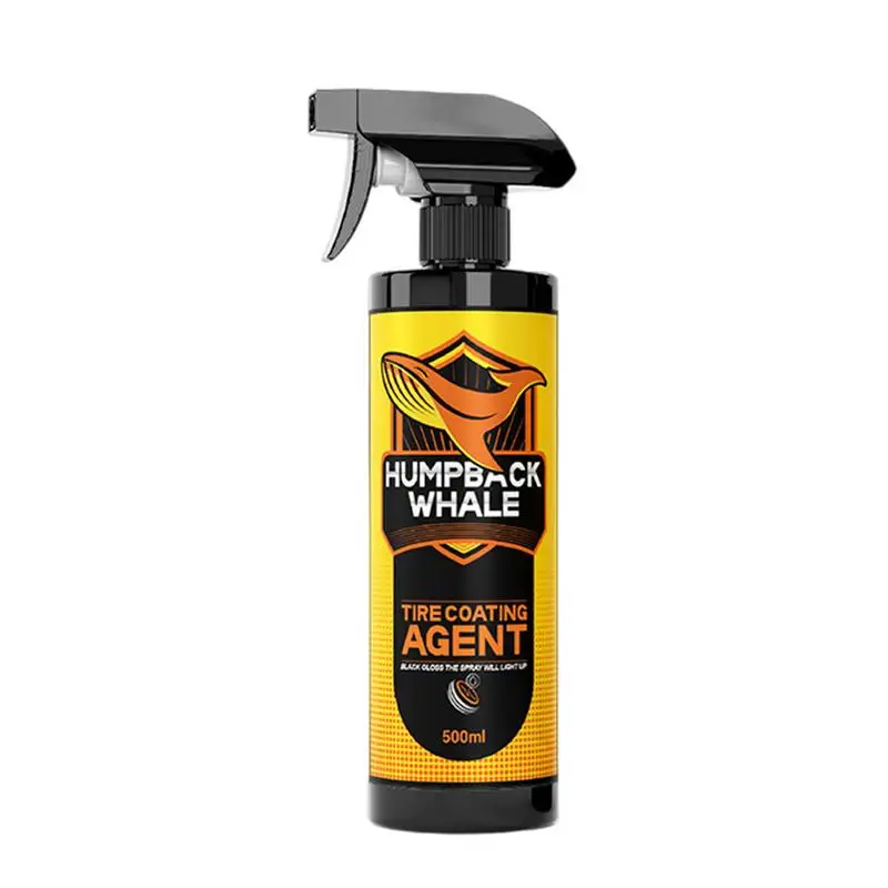 

Tire Shine Spray Tire Dressing Restoration 500ml Tire Coating Spray Versatile Car Detailing Agent Protective Wheels Shine For