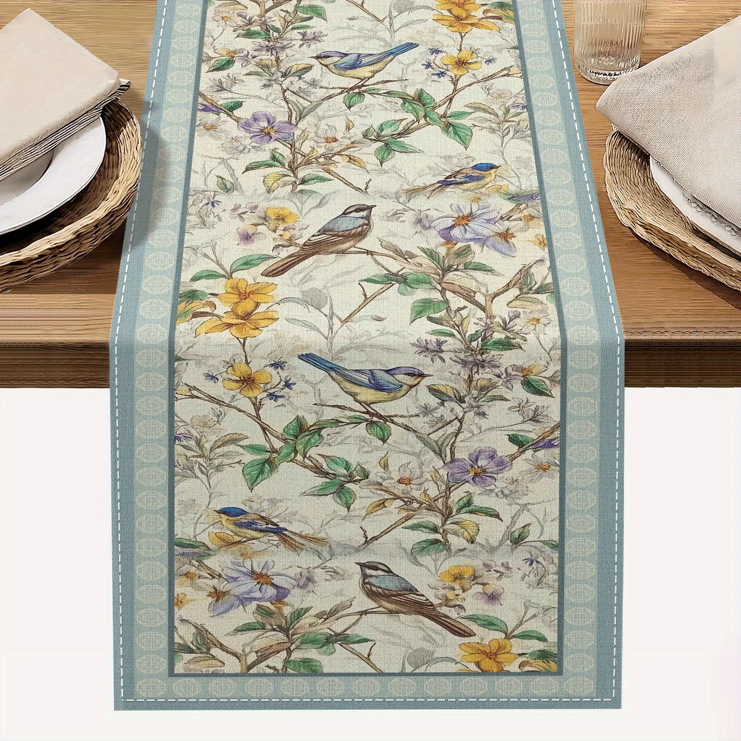 VIKAMA 鳥の歌と花の香りのテーブルフラッグ、春の花のキ - Home Fragrance Linen のレビューと価格