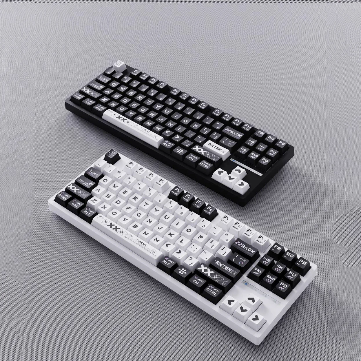 130 Tasten Cherry Profile 5 Seiten Dye Sub Tastenkappen Printstream PBT Tastenkappen für Gateron MX Switches mechanische Gaming-Tastatur