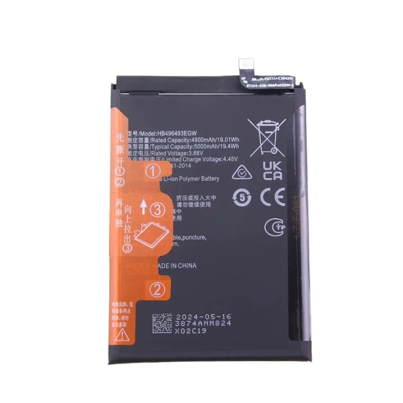 Replacement battery HB496493EGW for mobile phone battery CTR-AL00 new lithium battery board 5000mAh
