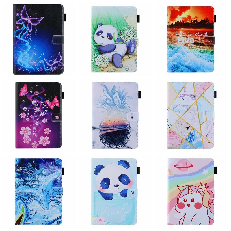 

Flip Leather Case for ipad pro 11 inch 2024 Case Folio Cute Cartoon Pattern Tablet Stand Cover Fundas for iPad Air 11" 2024 Capa