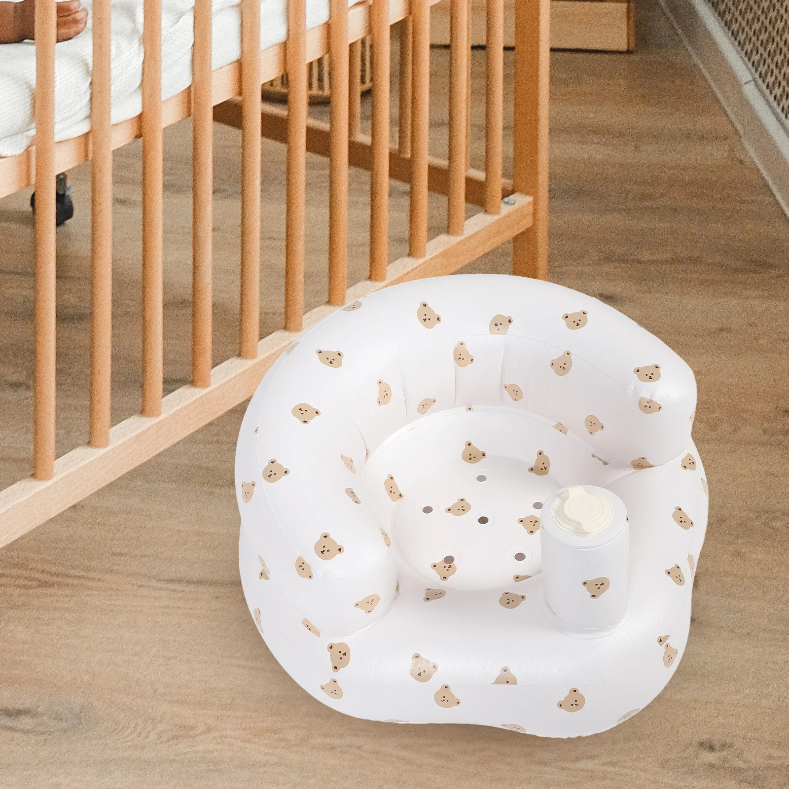 كرسي جلوس للأطفال قابل للنفخ مع مضخة هواء مدمجة سريعة النفخ للاستخدام المنزلي والتخييم والشاطئ متعدد الوظائف للرضع