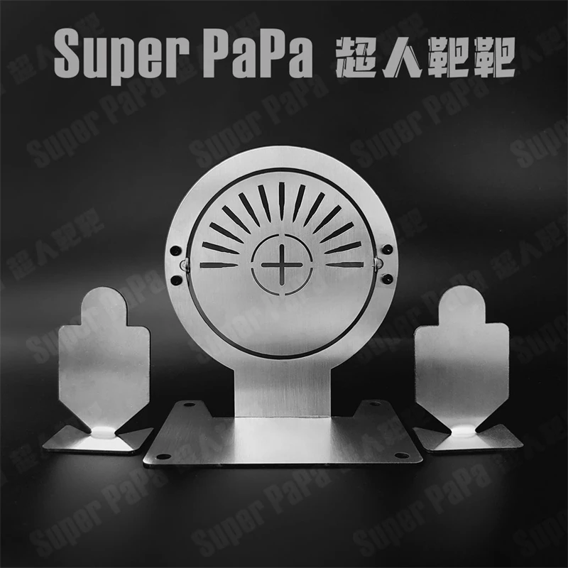 

Metal Flipping Steel Target Airsoft Training Outdoor Shooting Practice Durable Rotating Reset Shooting Range Ball Tactical