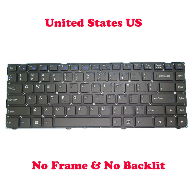 Laptop Keyboard For CLEVO P640 CVM16M83US-430 6-80-N1300-011-1 MP-13C23USJ4303 6-80-P6400-011-1 MP-13C23USJ4304 English US