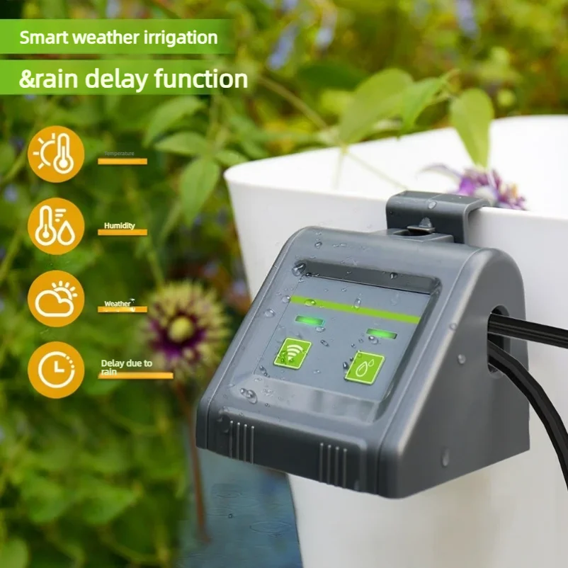 

For Wifi For Watering Device with Automatic Timer for Plants and Flowers Supports Mobile App and Weather Responsive Irrigation