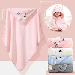 Ultra-Soft Baby Bath Towels Baby Wrap Blanket Soft Comfortable Breathable Multipurpose Baby Blanket with Hood for Newborns