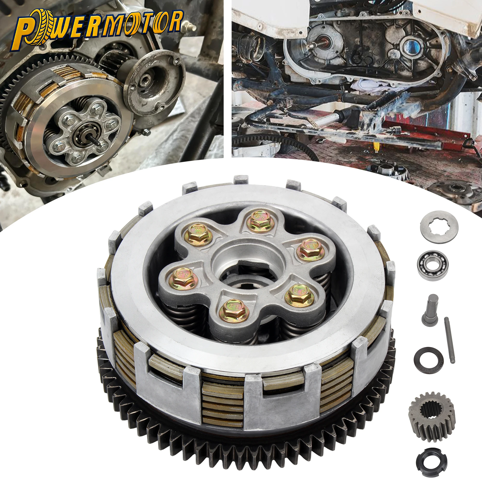 

200cc 250cc Motorcycle 6 Disc Clutch Kit Clutch Assembly For Zongshen Loncin ATV Dirt Bike Complete Transmission Rebuild Kit